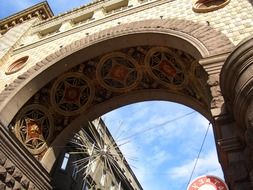 beautiful architecture of buildings in Kiev Ukraine