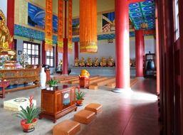 interior of Buddhist temple