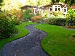 winding path to the house