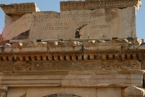 turkey ephesus writing