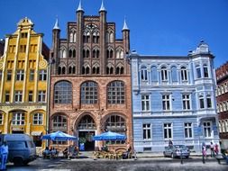 buildings with a facade of different colors in Germany
