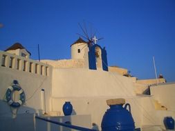 santorin, greece, building