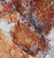 Colored mineral close-up