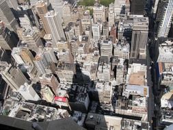 panoramic view of manhattan on a sunny day