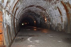 Tunnel in the bunker, poland