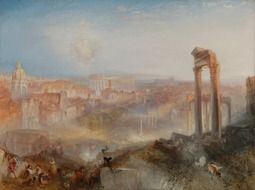 painting ruins of ancient Rome painter William Turner