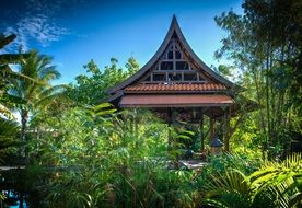 naples asian garden house view