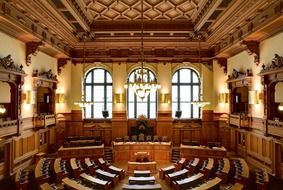 interior in Hamburg city hall