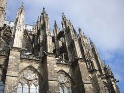 towers with spiers of cologne cathedral