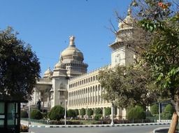 cityscape of vikasa soudha in Bangalore