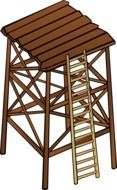 ladder tower platform drawing