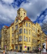 Old yellow building in a Berlin,Germany