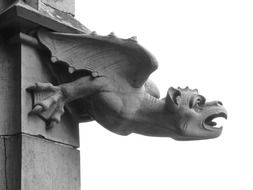 Gargoyle statue at Ulm Cathedral