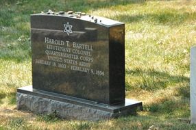 headstone on the Arlington national cemetery