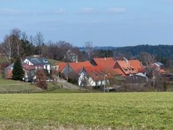 distant view of a village in southern Germany