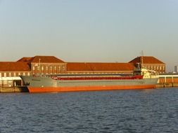 ship in the port of Bremerhaven