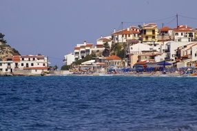 village at samos island, greece, kokkari