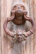 brass door handle close-up