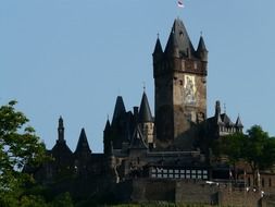 Towers of the imperial castle in cochem