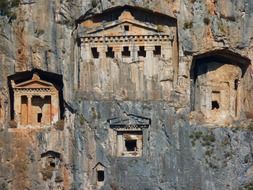 Rock tombs in Turkey