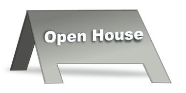 sign open house as a drawing