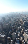 aerial view of modern Manhattan