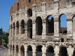 antique coliseum rome italy