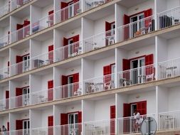 Picture of balconies on a hotel