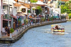 Embankment Malacca in Malaysia