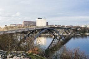 stockholm Modern bridge duty river view