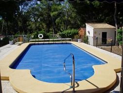 Empty swimming pool