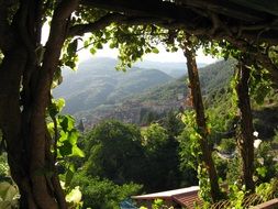 Pictures of a mountain town in Liguria, Italy