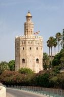 Torre del Oro, golden tower, naval museum, spain, seville