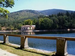 Quiet river in the forest in Spain