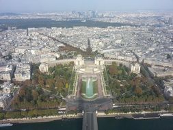 view of the city in France from a height