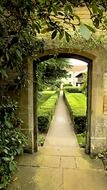 archway in the garden