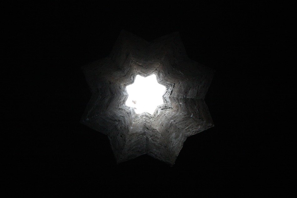 light through the ruins of Granada