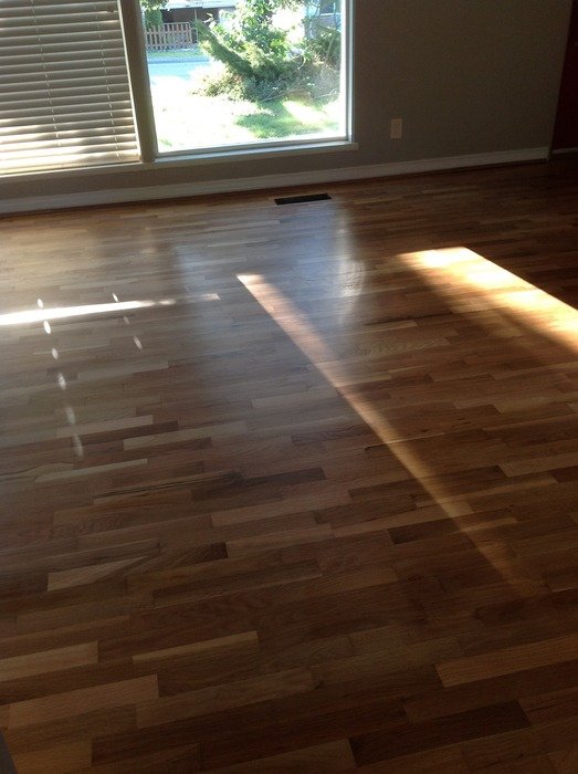 hardwood flooring in room