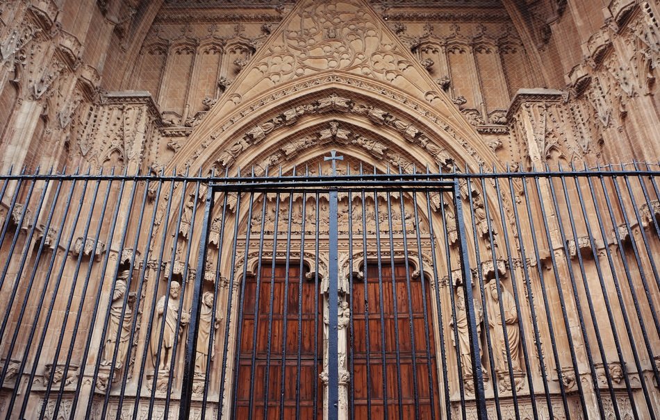 Gate at entrance of the Church