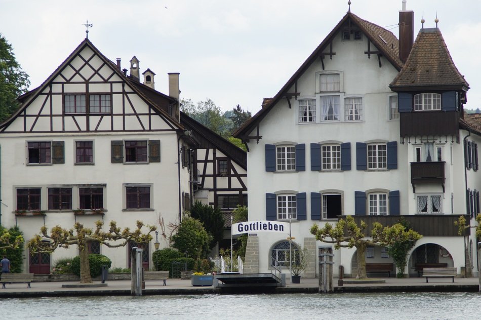 houses on lake constance in gottlieben