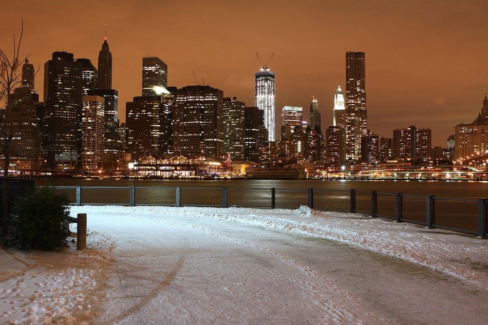Magnificent winter New york city