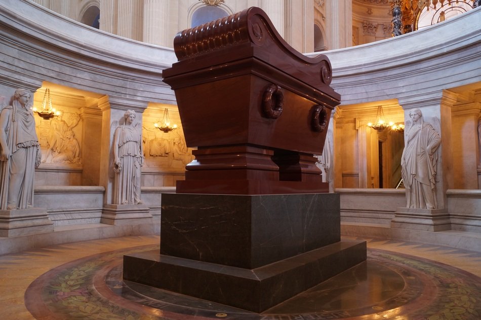 Napoleon's tomb in hall of les invalides, military museum, france, paris