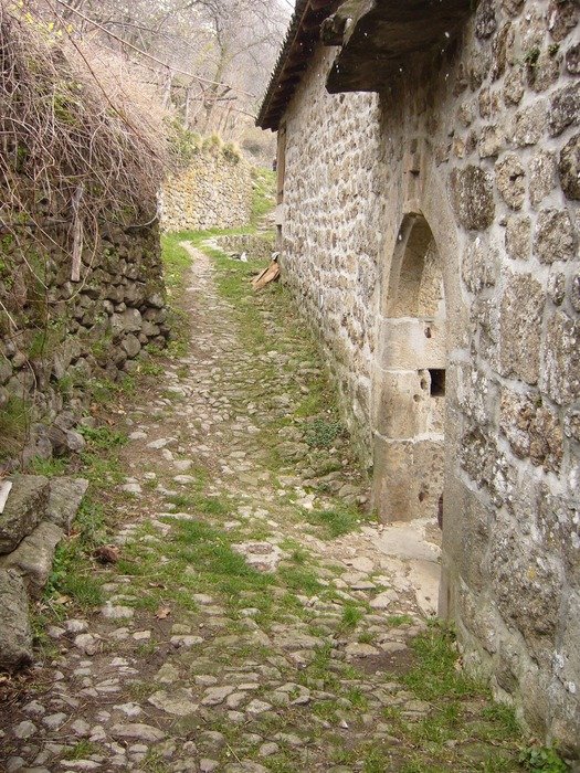 Stone isolated house in Ardeche