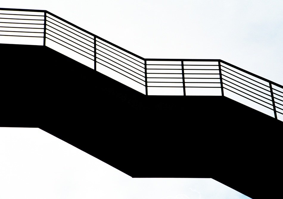staircase, black silhouette