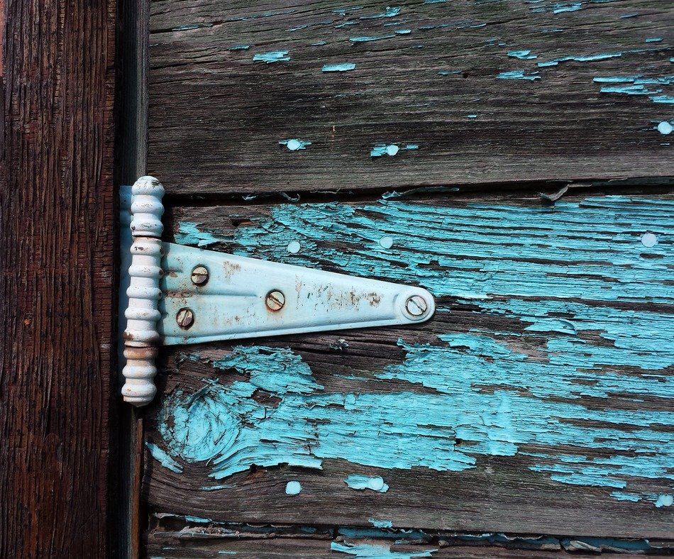 Picture of old barn hinge