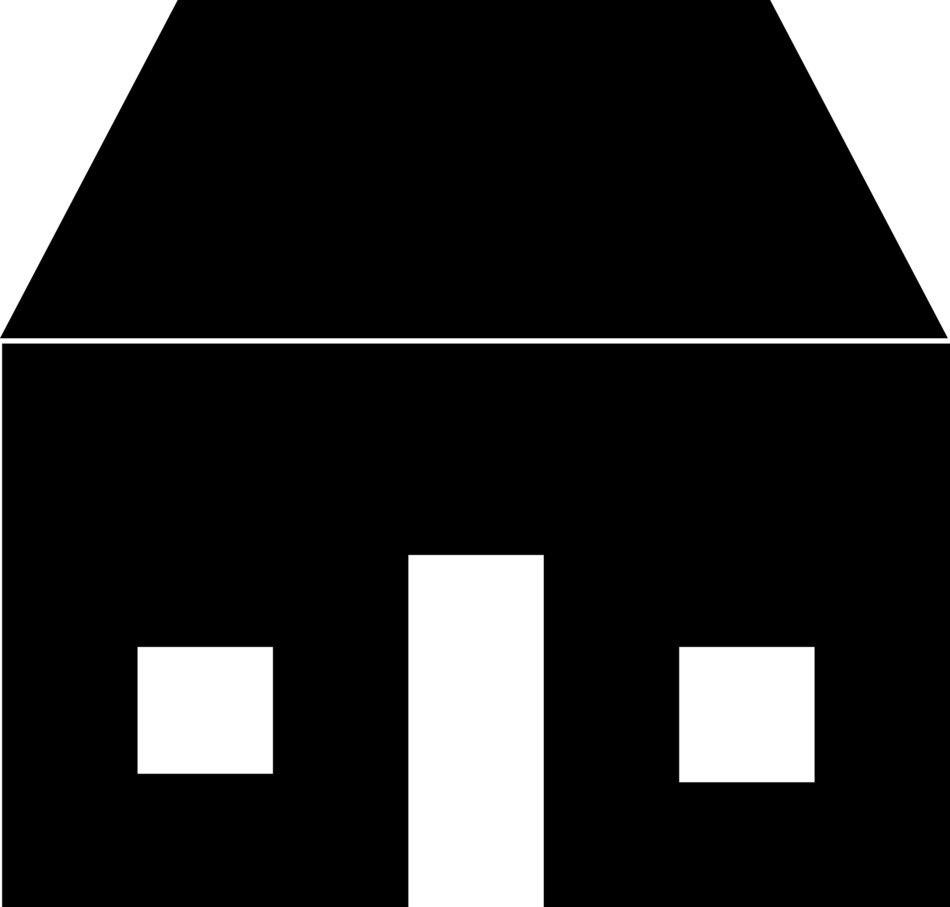 black clipart ot the house