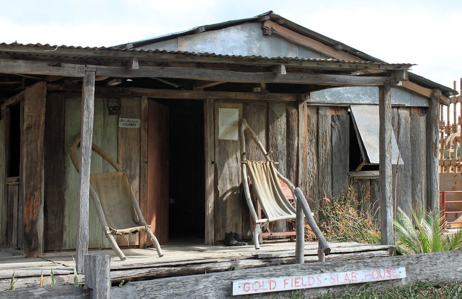 old wooden dilapidated building