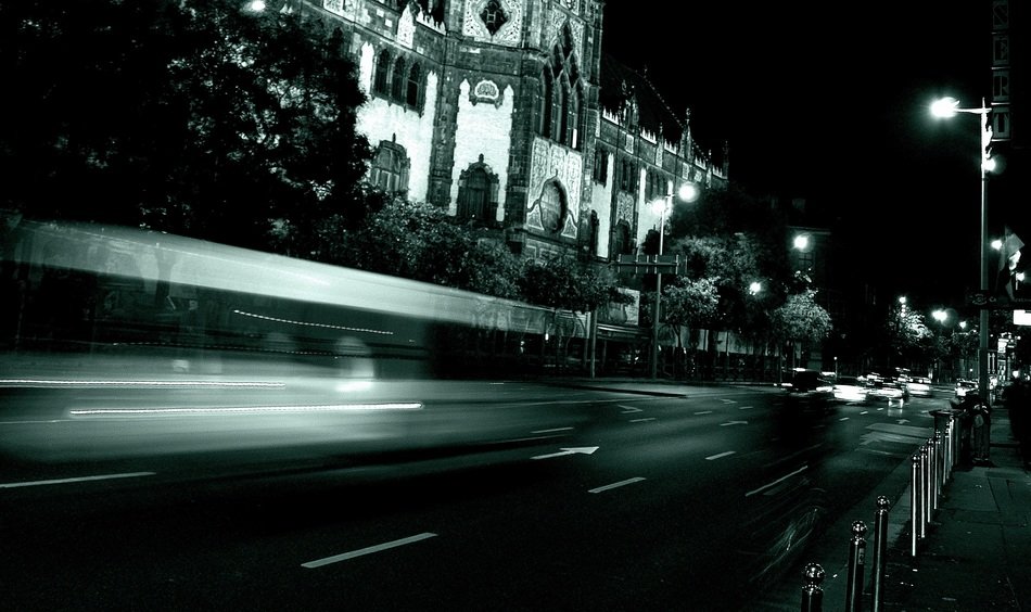Downtown of Budapest at night
