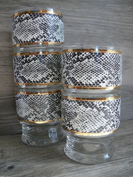 storage jars with snake pattern