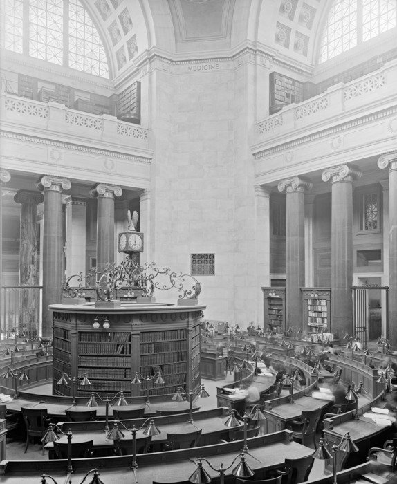 old picture of low memorial library of columbia university, usa, nyc